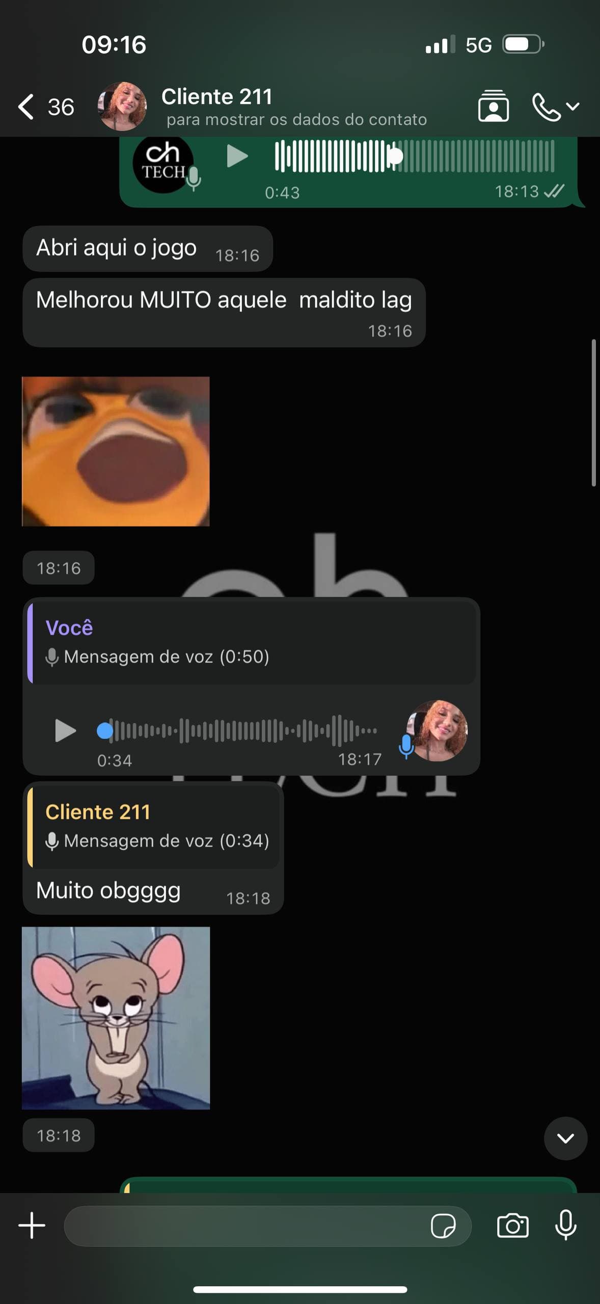 Depoimento de cliente recebido pelo WhatsApp 2